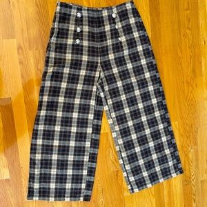 Plaid pants for women